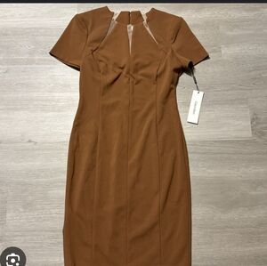 Calvin Klein Women's Tan Dress